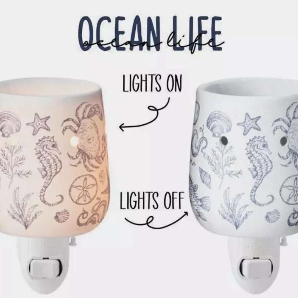 Scentsy Ocean Life Plug In Wax Warmer White NEW In Box - Picture 3 of 4